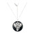 Black Agate Silver Necklace (Adela Silber)
