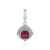 Pendentif en argent et Rubis de Bemainty