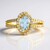 Bague en argent et Aigue-marine du Brésil