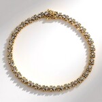 Bracciale in oro con Diamante Champagne I2 (de Melo Gold)