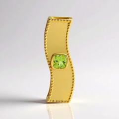 Ciondolo in argento con Peridoto (MONOSONO COLLECTION)