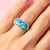 Mojave Blue Copper Turquoise Silver Ring (Faszination Türkis)