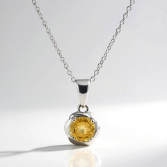Collana in argento con Citrino