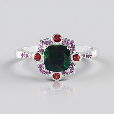 Anillo en plata con Ópalo de Mezezo