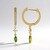 Orecchini in argento con Diopside Russo