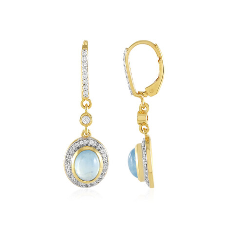 Ofiki Aquamarine Silver Earrings