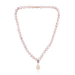 Collier en argent et Perle de culture d'eau douce orange (TPC)