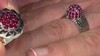 Anillo en plata con Espinela roja noble (de Melo Essence)