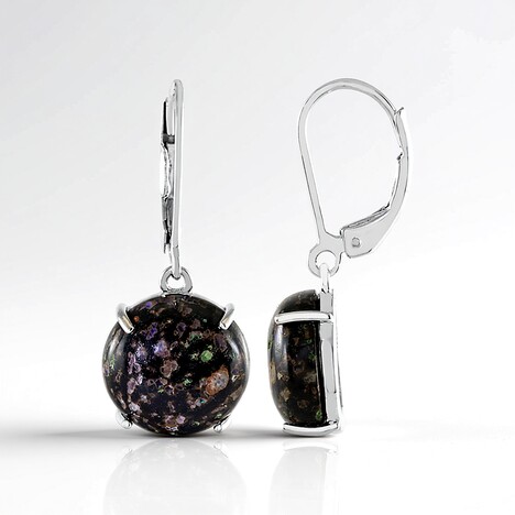 Orecchini in argento con Opale Leopardo
