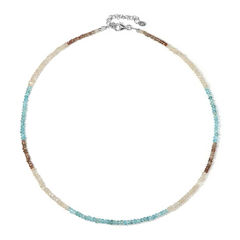 Zirkon-Silberhalskette