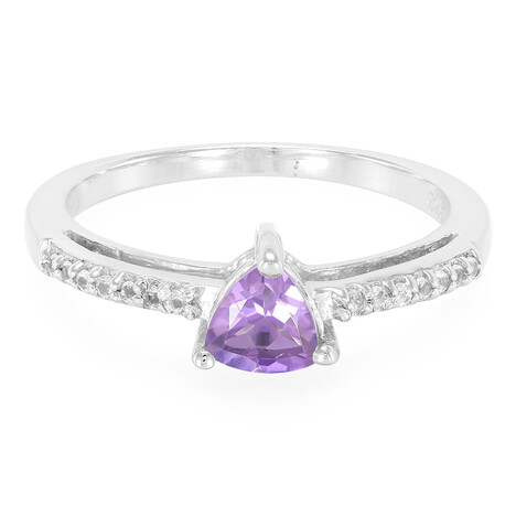 Lavendel-Amethyst-Silberring