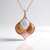 Collana in argento con Pietra di Luna Bianca (KM by Juwelo)