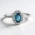 Bague en argent et Kyanite bleu pétrole