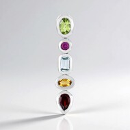 Ciondolo in argento con Peridoto (MONOSONO COLLECTION)