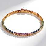 Bracciale in oro con Zaffiro Fancy (CIRARI)