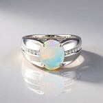 Bague en argent et Opale Welo (de Melo Essence)