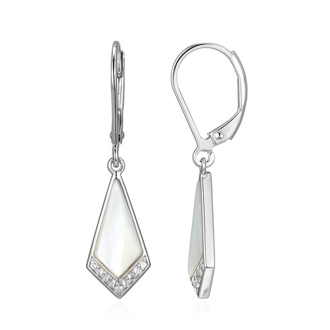 Pendientes en plata con Nácar