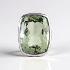 Ciondolo in argento con Ametista Verde (MONOSONO COLLECTION)