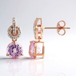 Orecchini in argento con Kunzite