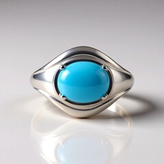 Anello in argento con Turchese Sleeping Beauty (Faszination Türkis)