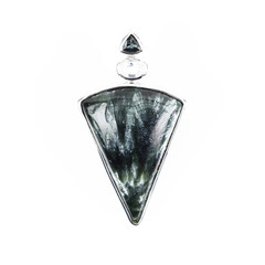 Ciondolo in argento con Serafinite (Bali Barong)