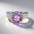 Anello in argento con Ametista Rose de France