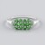 Anello in argento con Tsavorite della Tanzania