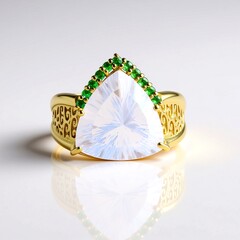 Anello in argento con Quarzo Blue Moon