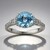 Anello in oro con Acquamarina Brasiliana AAA (CIRARI)
