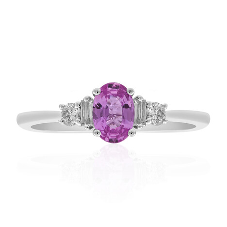 Pinkfarbener Saphir-Goldring (CIRARI)