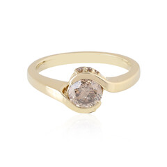 I3 Champagner-Diamant-Goldring (KM by Juwelo)