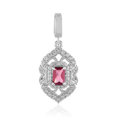 Ciondolo in argento con Tormalina Rosa Nigeriana
