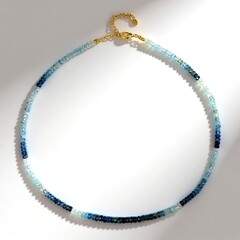 Collana in argento con Acquamarina Santa Maria (Adela Silber)