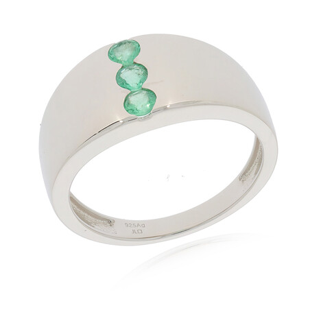 Anello in argento con Smeraldo Zambia