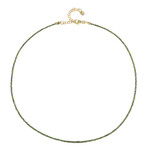 Collar en plata con Diamante verde