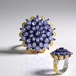 Anello in argento con Tanzanite (Gems en Vogue)