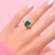 Anillo en oro con Esmeralda de Zambia AAA (CIRARI)