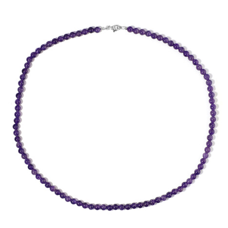 Zambian Amethyst Silver Necklace