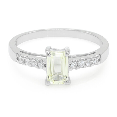 Anillo en plata con Cuncita amarillo canario