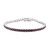 Bracelet en argent et Grenat Rhodolite