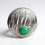 Ciondolo in argento con Crisoprasio (MONOSONO COLLECTION)