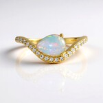 Bague en argent et Opale Welo
