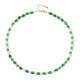 Green Onyx Silver Necklace (Riya)