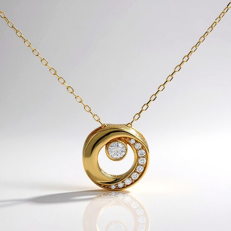 Collana in oro con Diamante I1 (H) (CIRARI)
