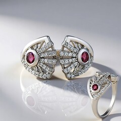 Anello in argento con Tormalina Rosa Nigeriana