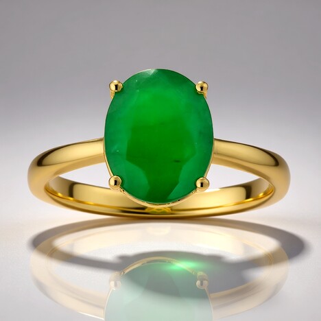 Anello in oro con Smeraldo Zambia AAA (CIRARI)