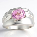 Anello in argento con Kunzite (Pallanova)