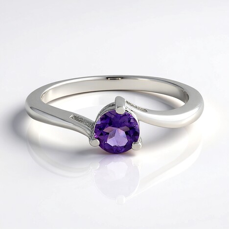 Anello in argento con Ametista Siberiana