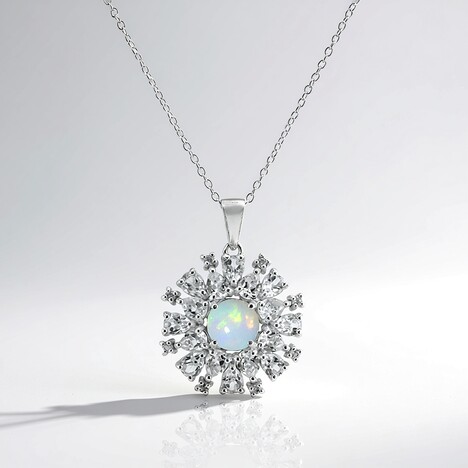 Collana in argento con Opale di Welo