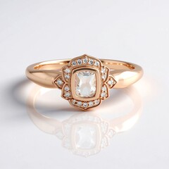 Anello in argento con Petalite
